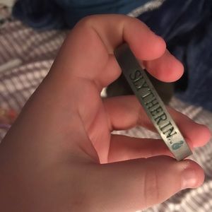 Metal Slytherin Cuff Bracelet